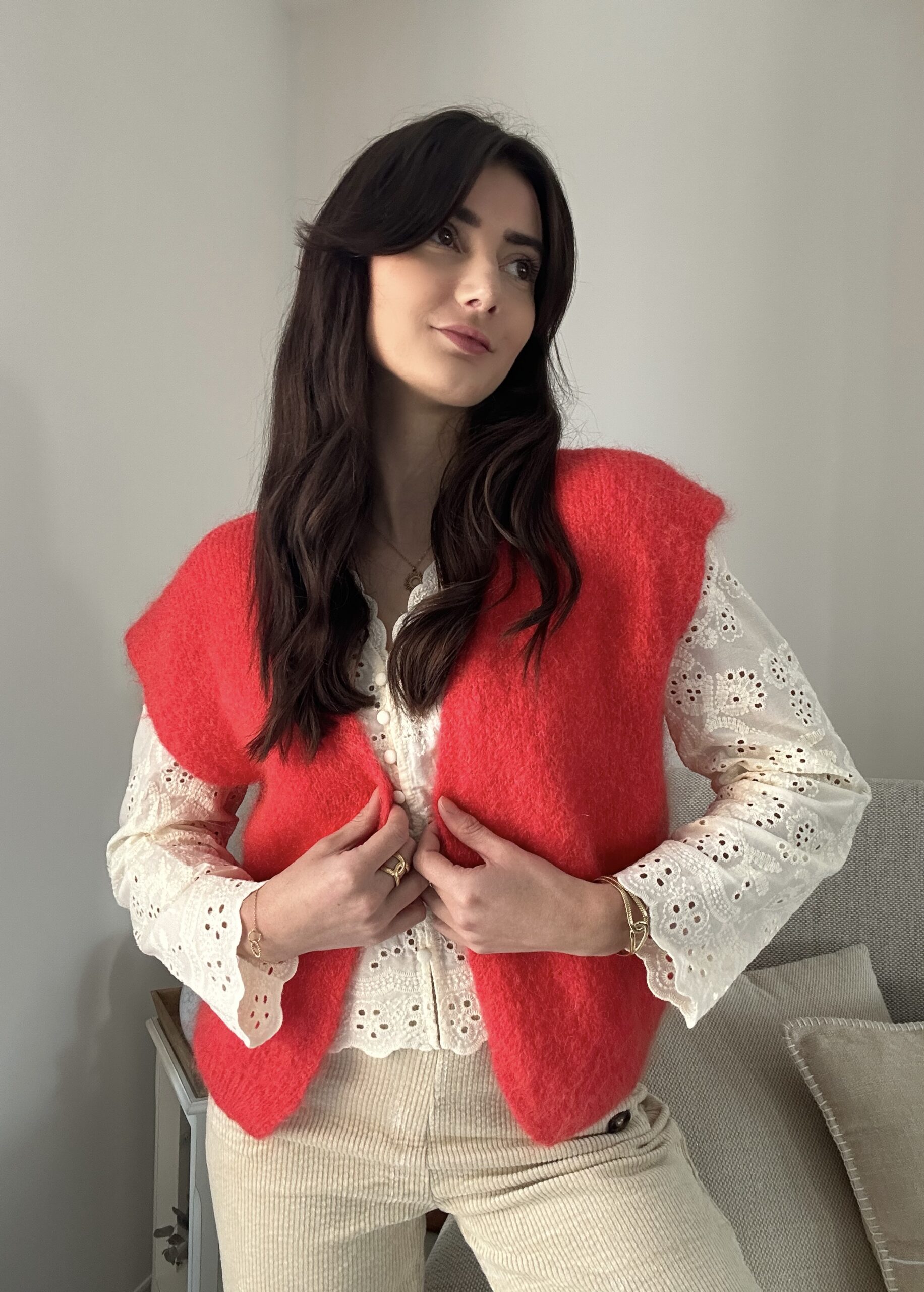 Gilet Luna Rouge Gilet Luna Rouge