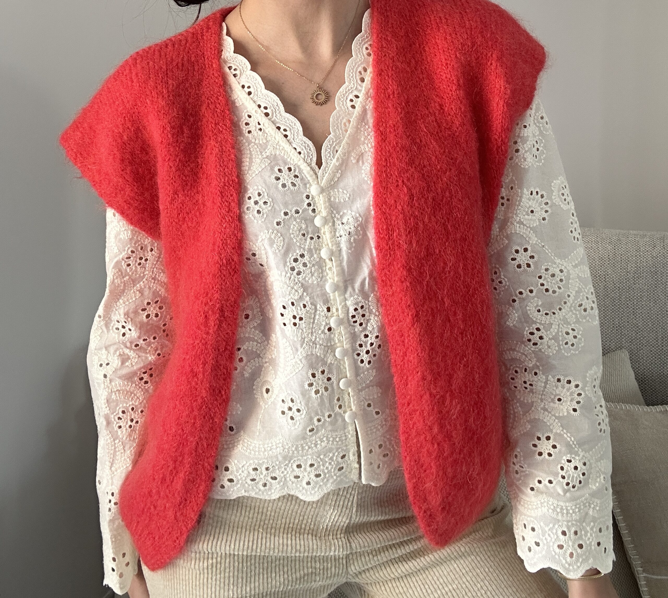 Gilet Luna Rouge Gilet Luna Rouge