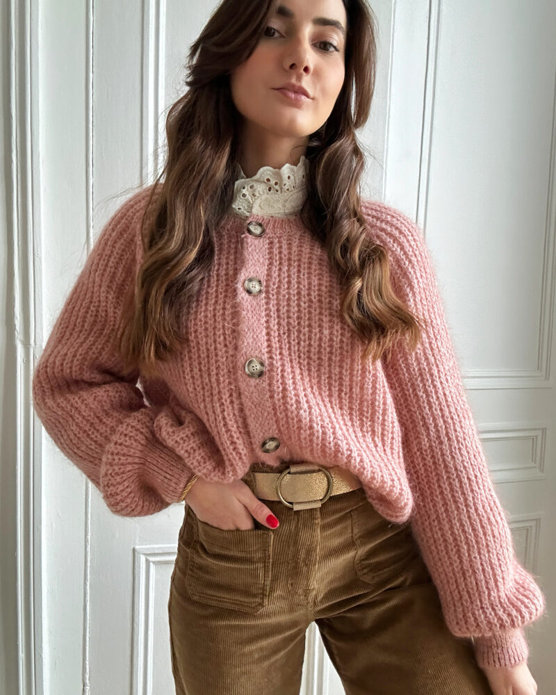 Gilet Malia Rose Poudré