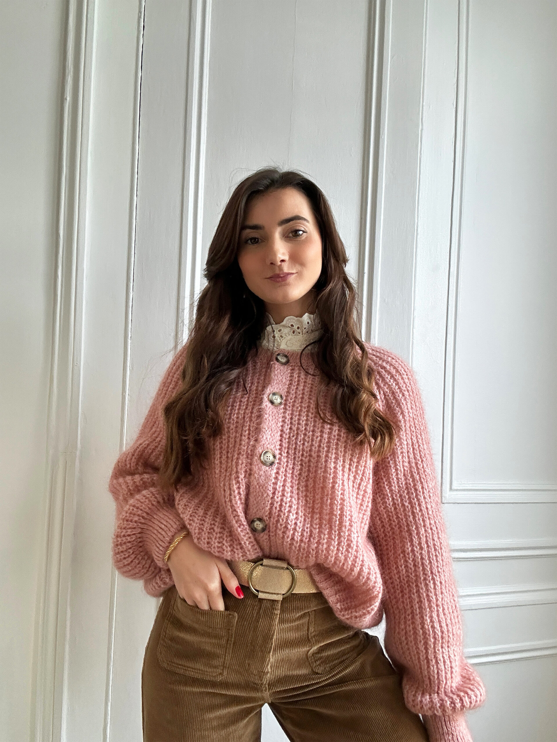 gilet-malia-rose-poudre-lespiplettes8 Gilet Malia Rose Poudré